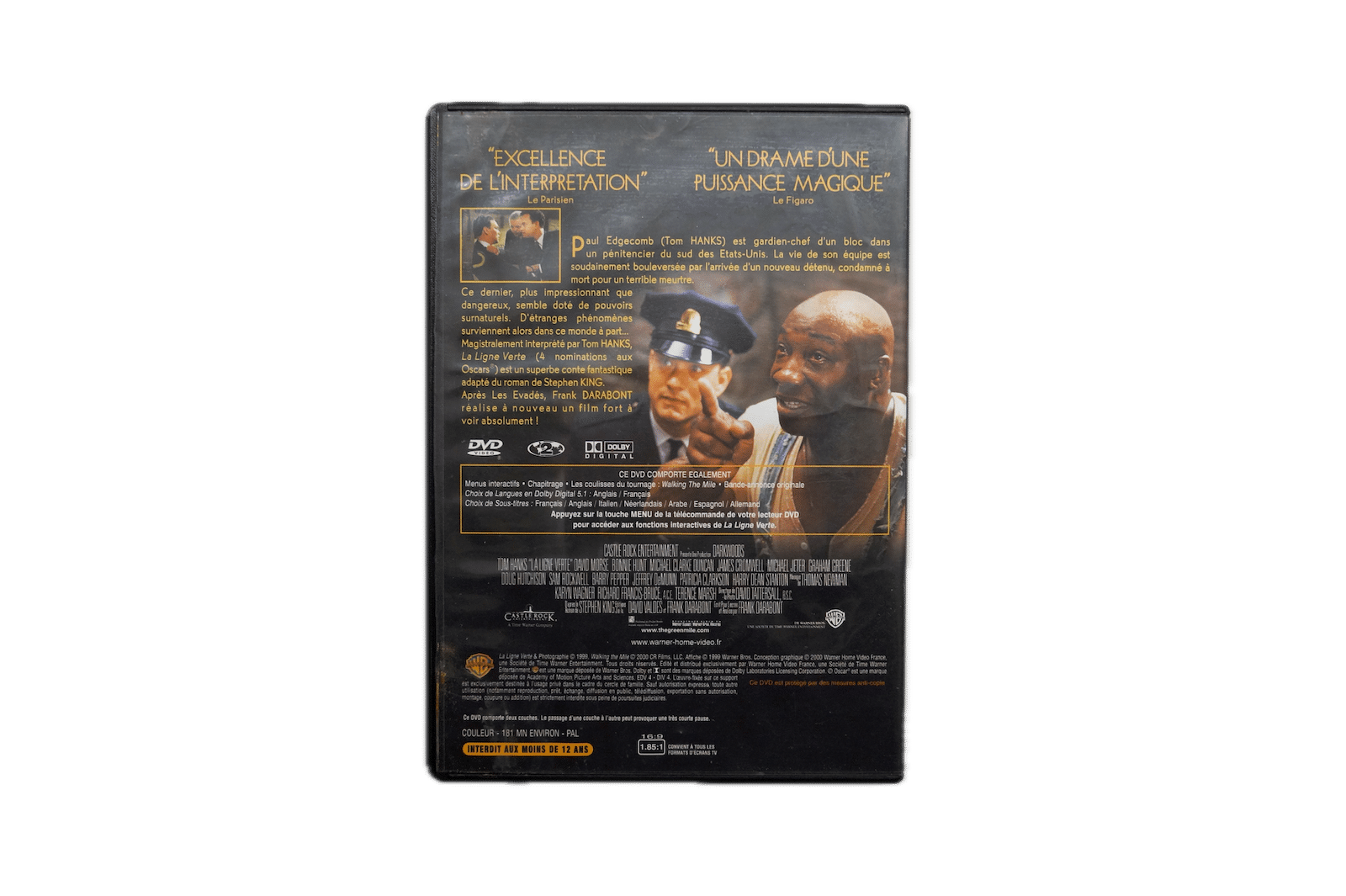 The Green Mile – DVD (Brugt) – Alle varer – Back cover