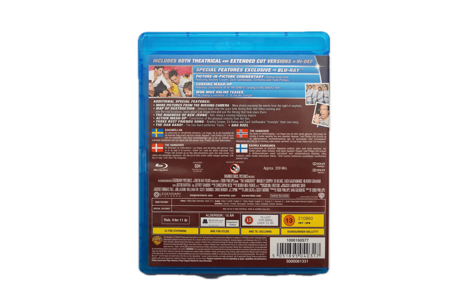 The Hangover – Extended Cut – Blu-ray (Brugt) – Alle varer – Back cover