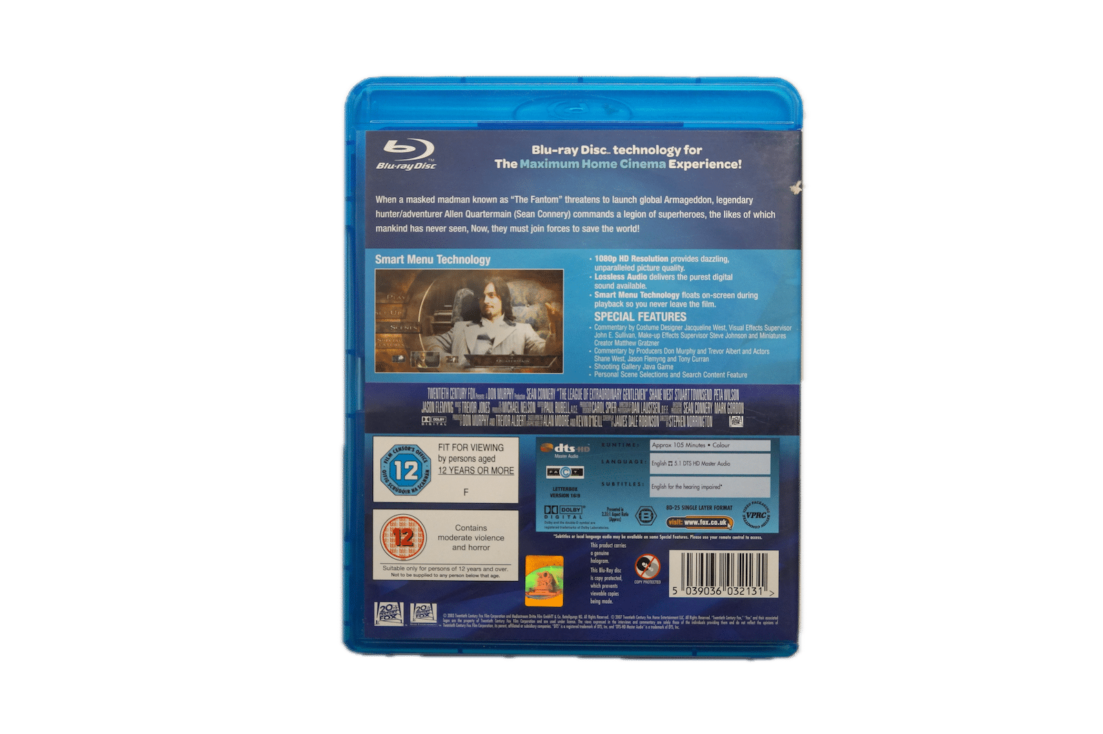 The League of Extraordinary Gentlemen – Blu-ray (Brugt) – Alle varer – Back cover