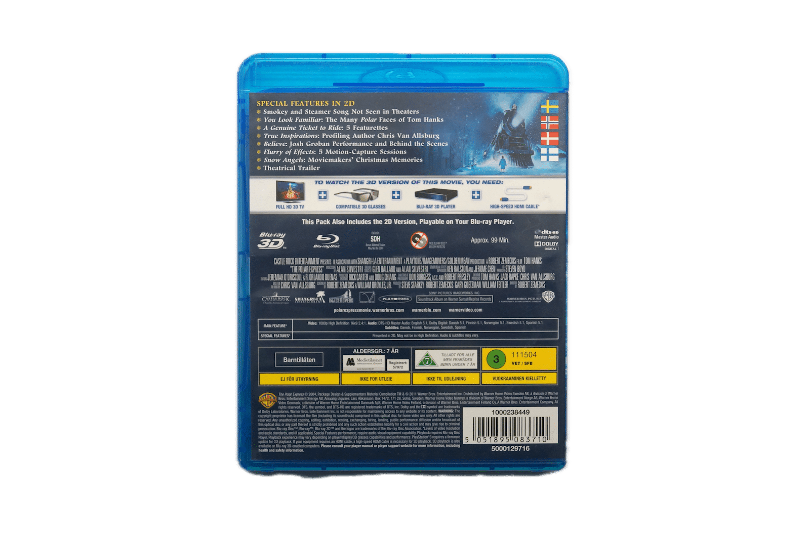 The Polar Express – Blu-ray 3D + 2D (Brugt) – Alle varer – Back cover