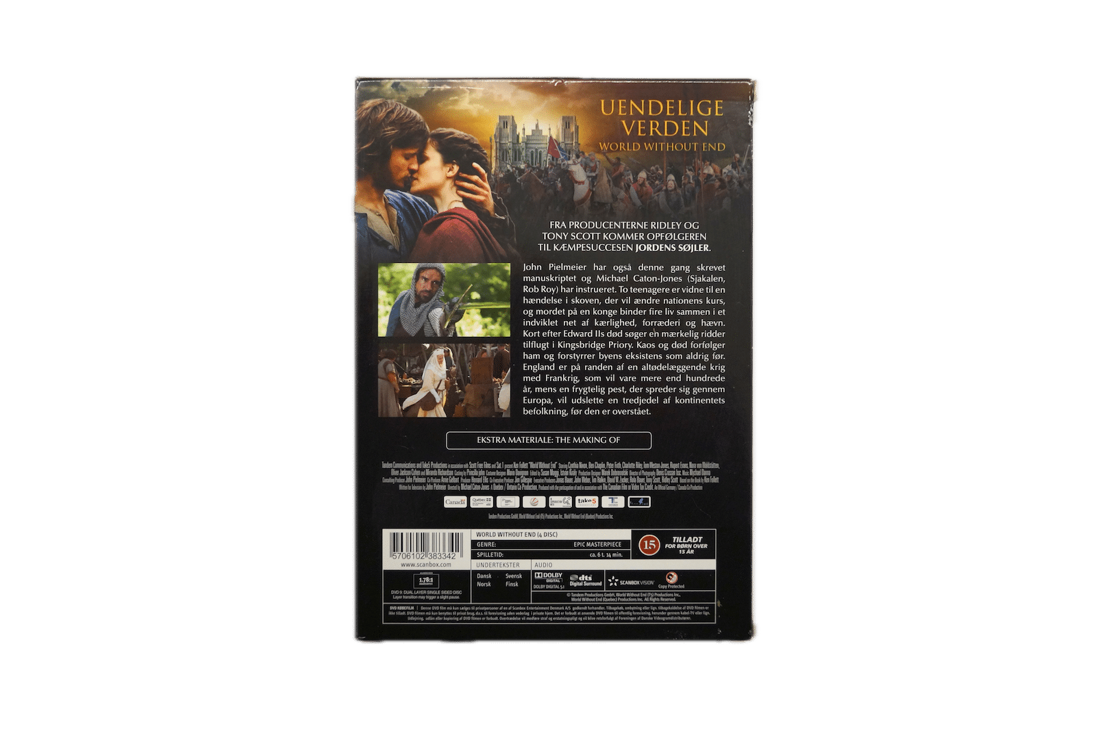 Uendelige Verden – 4 Disc – DVD (Brugt) – Alle varer – Back cover