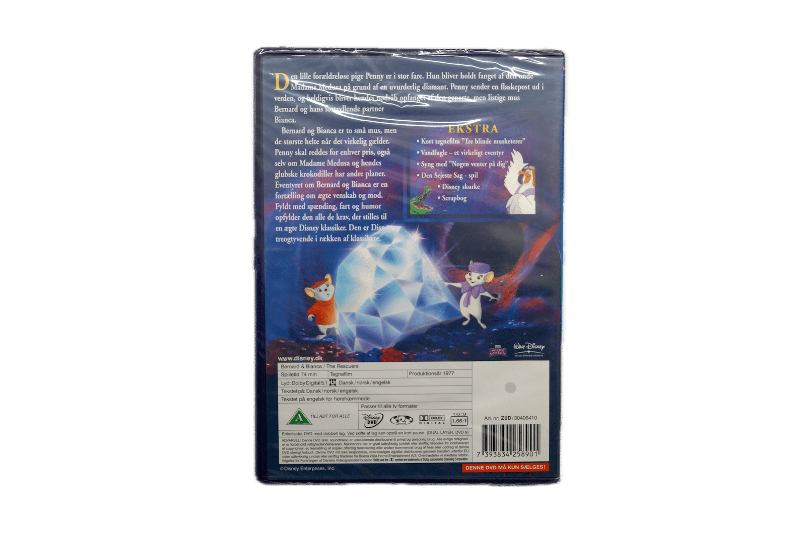 Walt Disney – Bernard & Bianca – DVD (Ny) – Alle varer – Back cover
