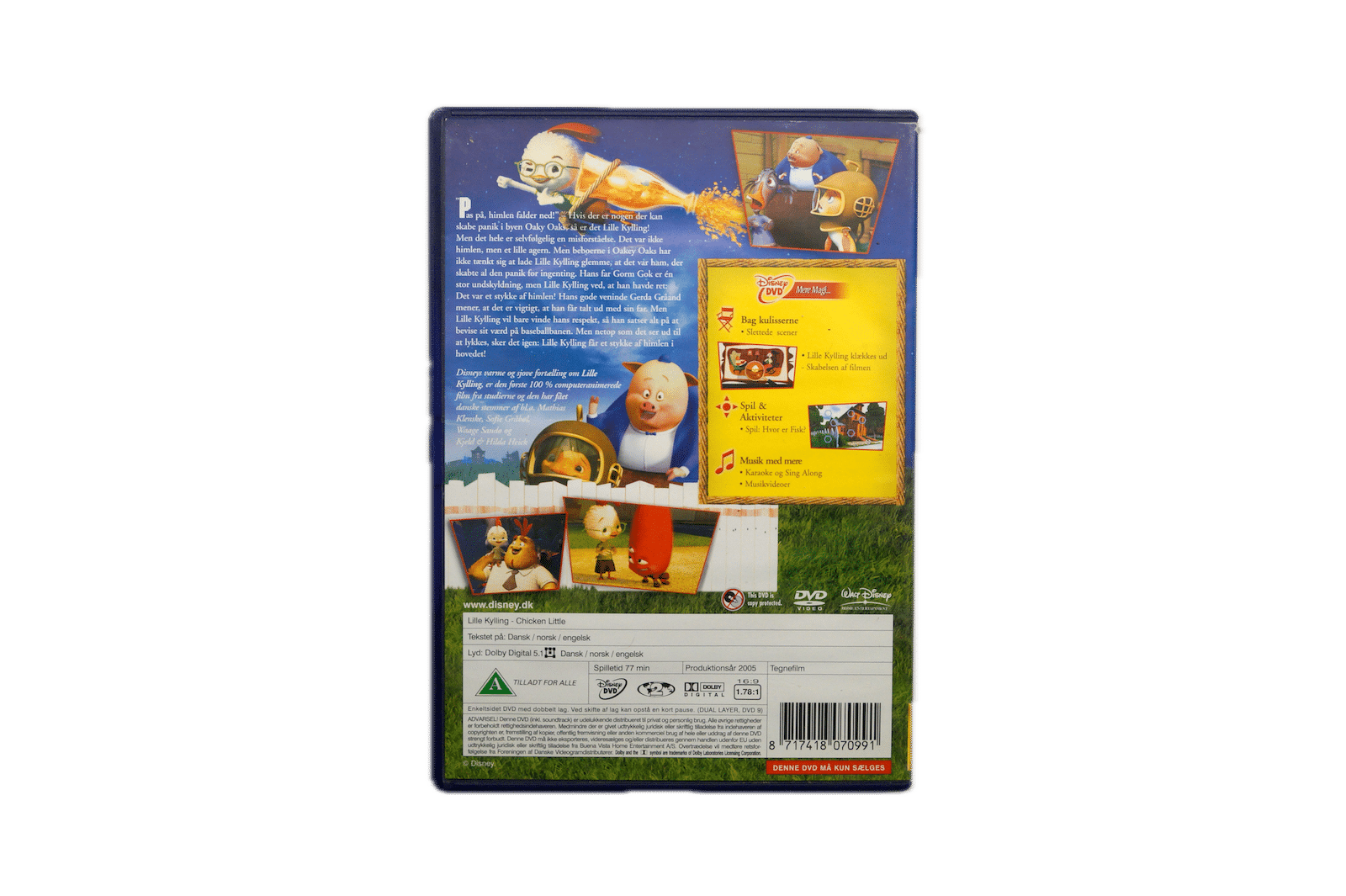 Walt Disney – Lille Kylling – DVD (Brugt) – Alle varer – Back cover