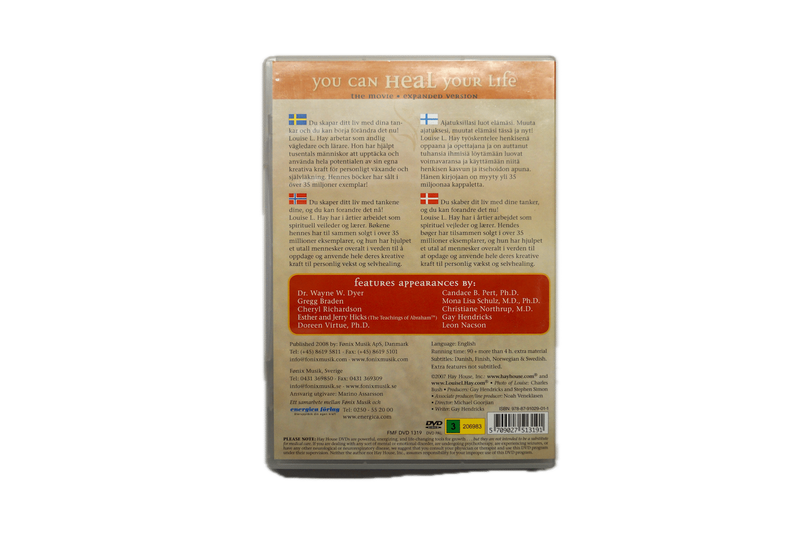 You Can Heal Your Life – The Movie (Expanded Version) – 2 Disc – DVD (Brugt) – Alle varer – Back cover