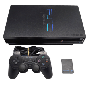 Playstation 2 med 1 Controller og 8MB Memory Card (Brugt)