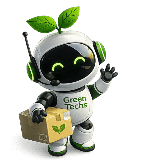 Greeni Venlig robot med genbrugsbox