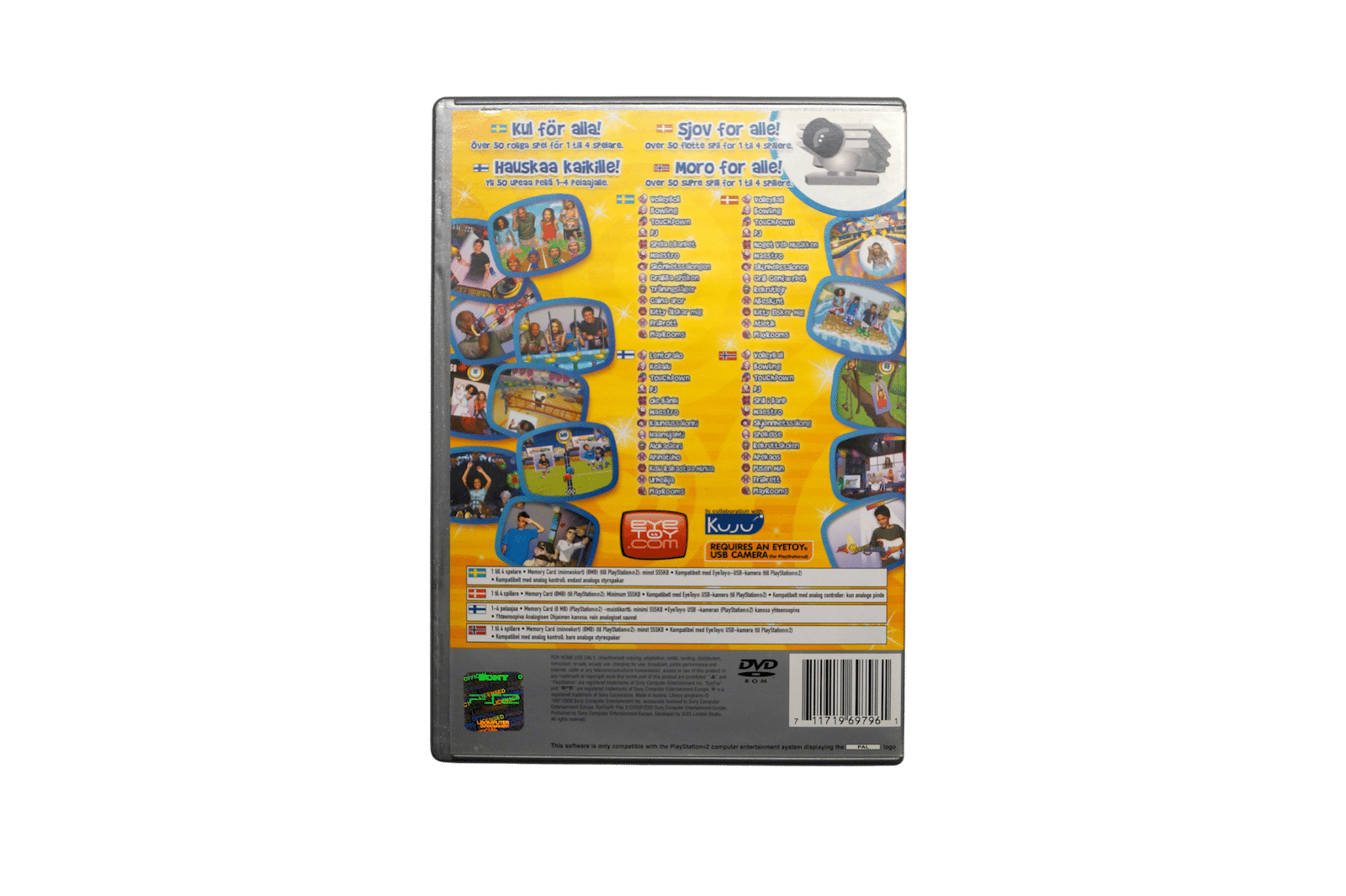 EyeToy Play 3 - Platinum - PS2 (Brugt)