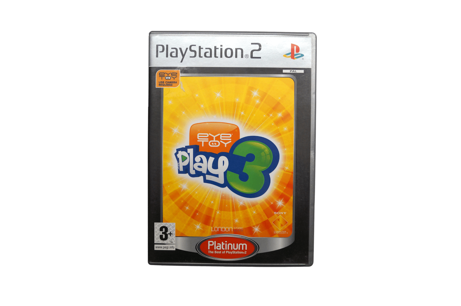 EyeToy Play 3 - Platinum - PS2 (Brugt)