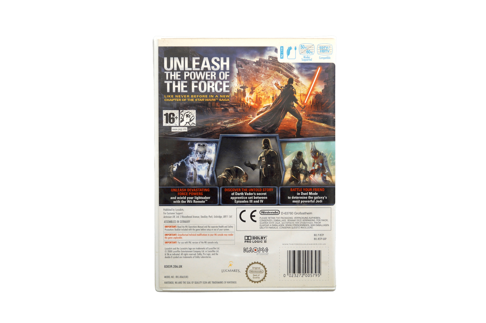 Star Wars: The Force Unleashed – Nintendo Wii (Brugt)