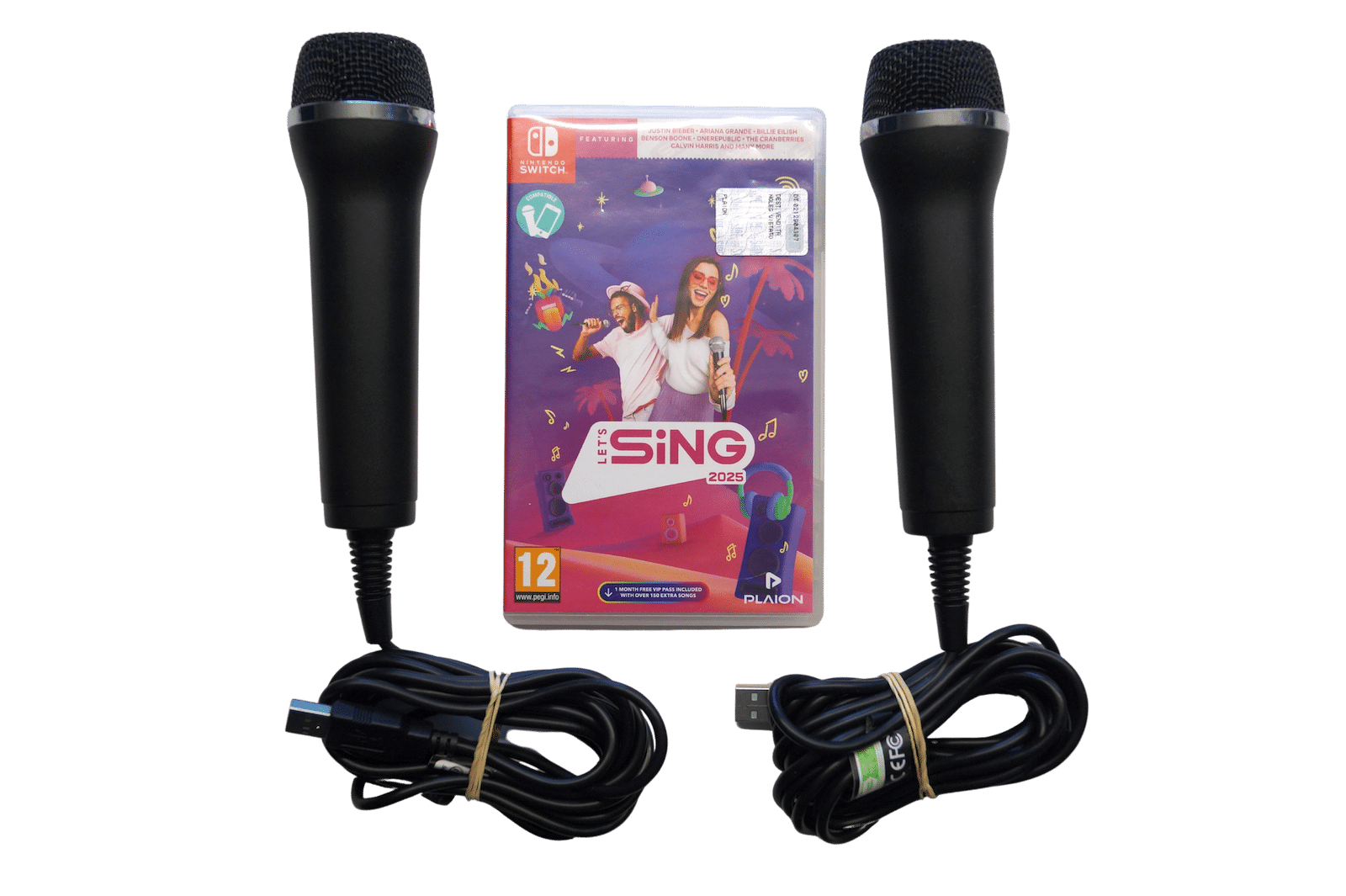 Let’s Sing 2025 med 2 mikrofoner – Nintendo Switch (Brugt)