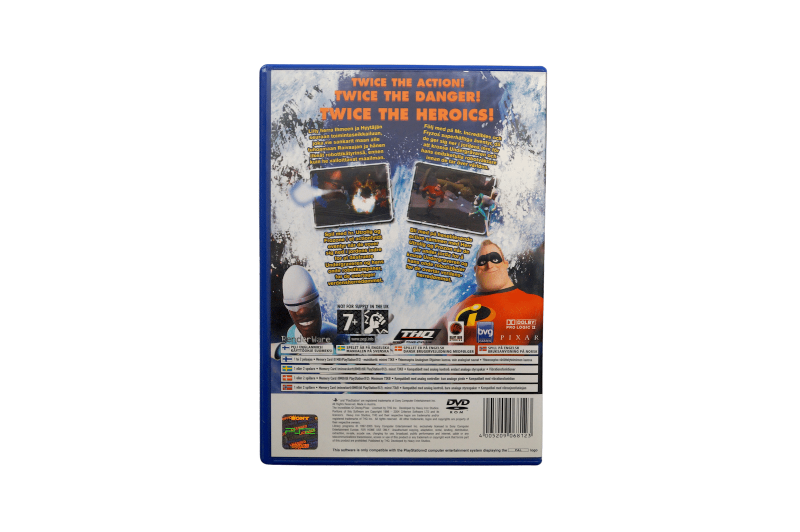 Disney Pixar The Incredibles: Rise of the Underminer – PS2 (Brugt)