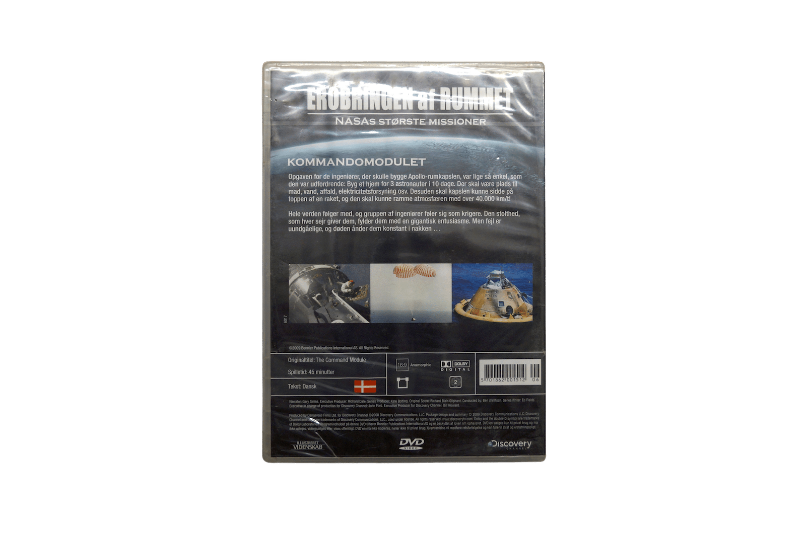 Erobringen af Rummet – NASAs Største Missioner: Kommandomodulet – DVD (Ny)