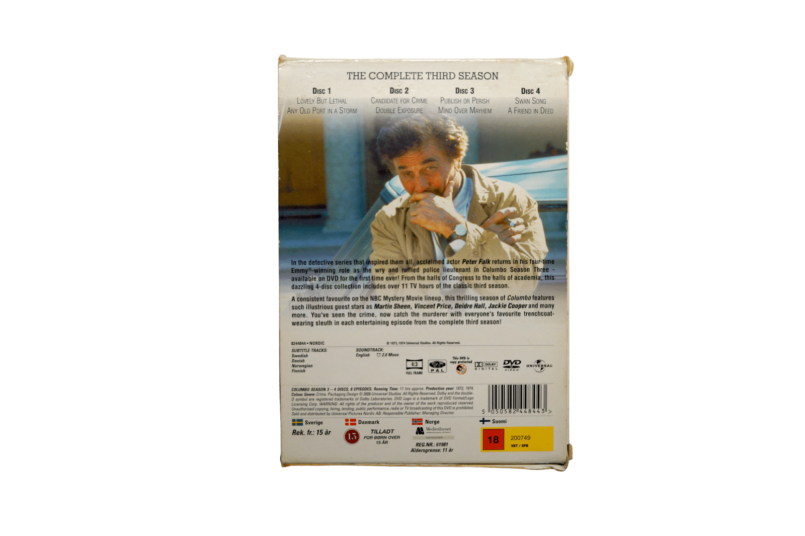 Columbo – The Complete Third Season – 4 Disc DVD (Brugt)