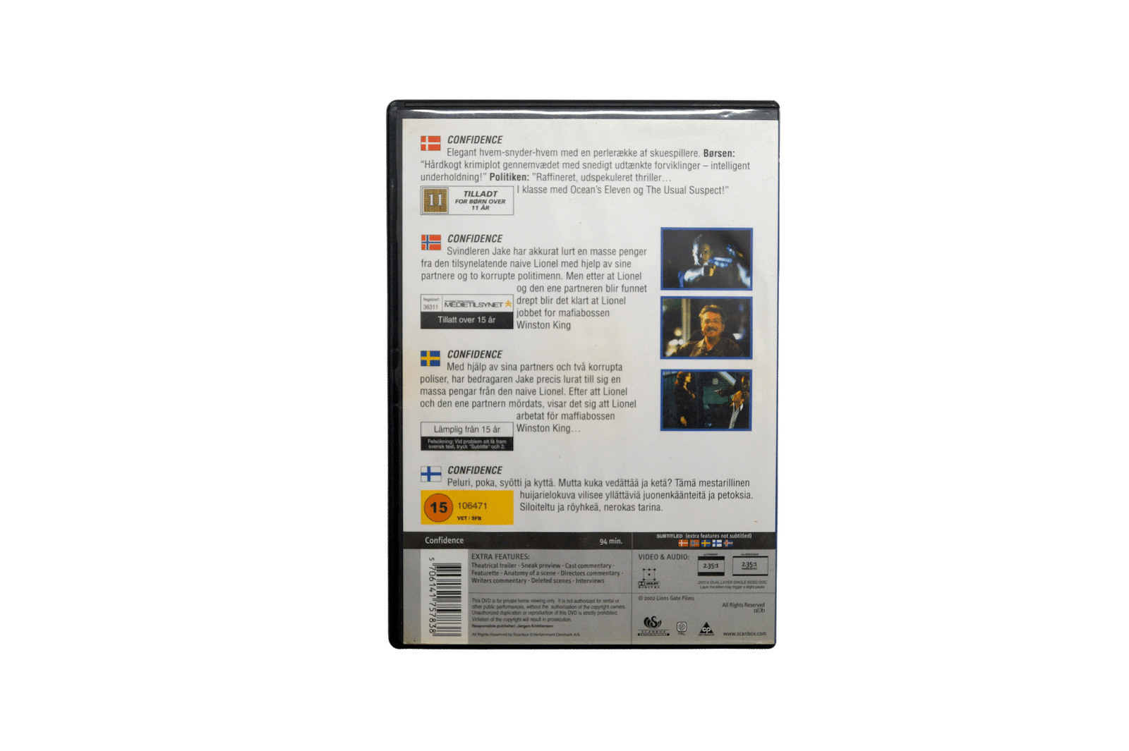 Confidence – DVD (Brugt)