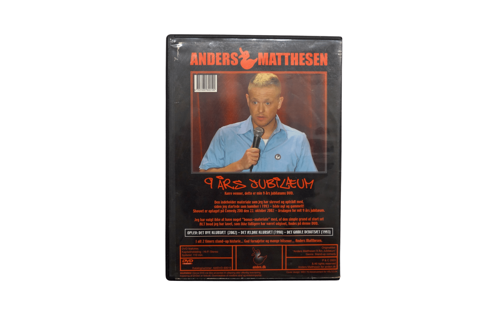 Anders Matthesen – 9 Års Jubilæum – DVD (Brugt)