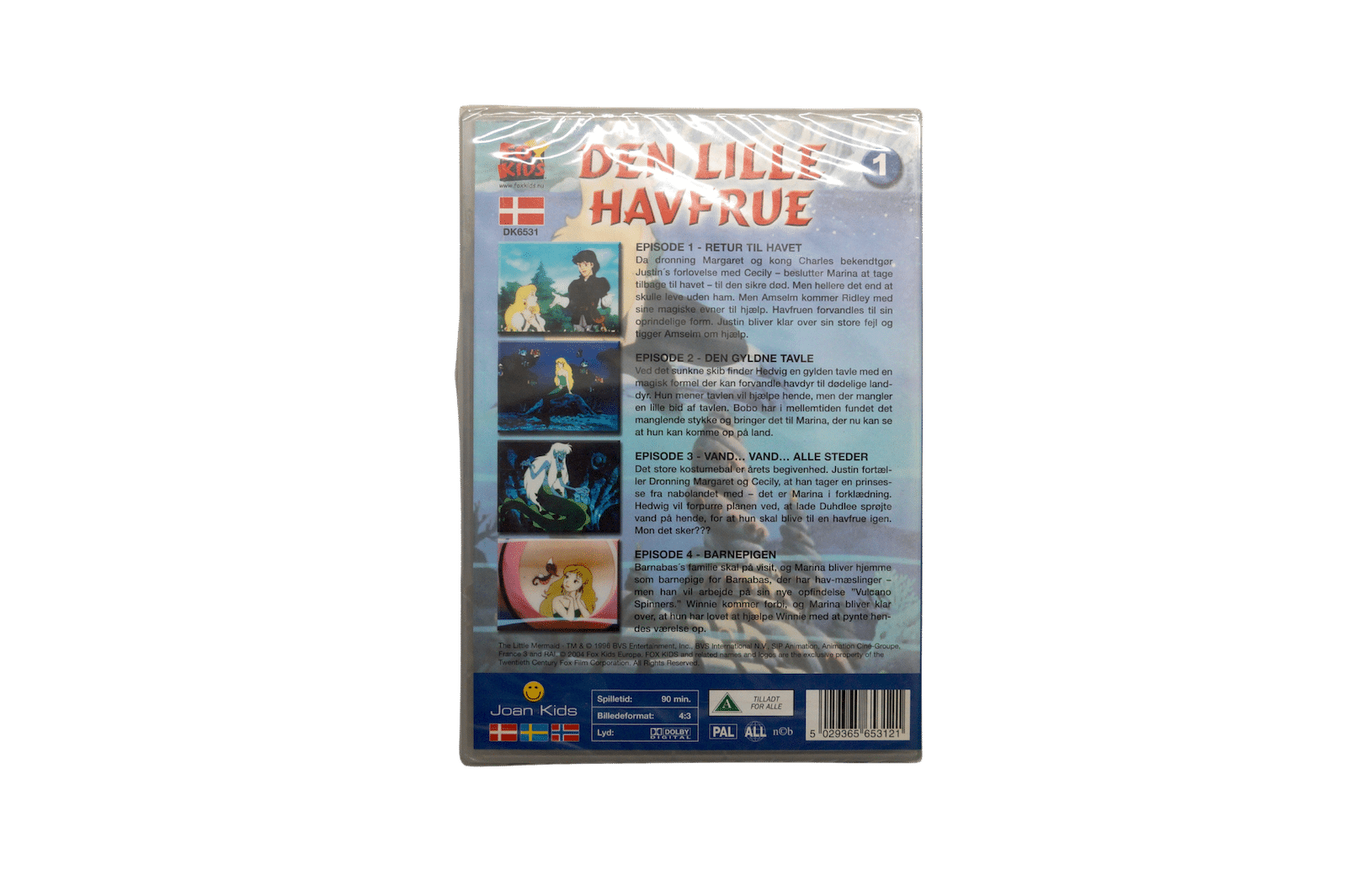 Den Lille Havfrue – Episode 1-4 – DVD (Ny)