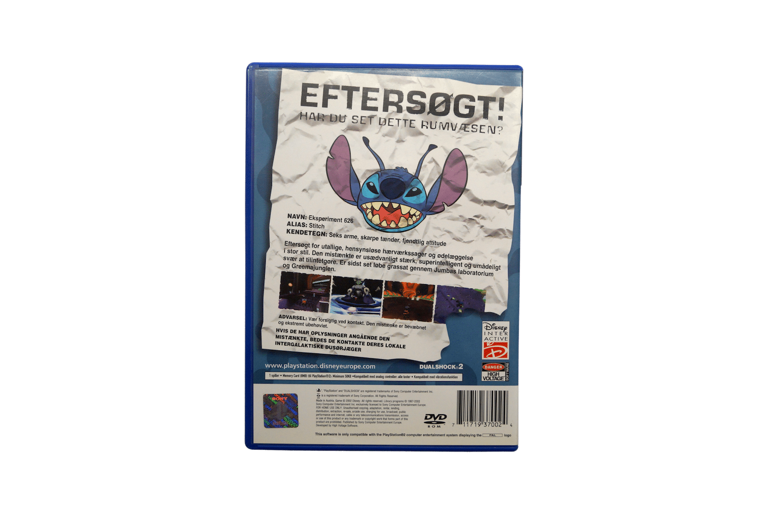 Disneys Stitch: Eksperiment 626 – PS2 (Brugt)