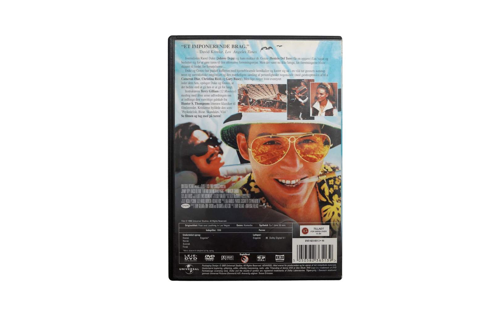 Fear and Loathing in Las Vegas – DVD (Brugt)