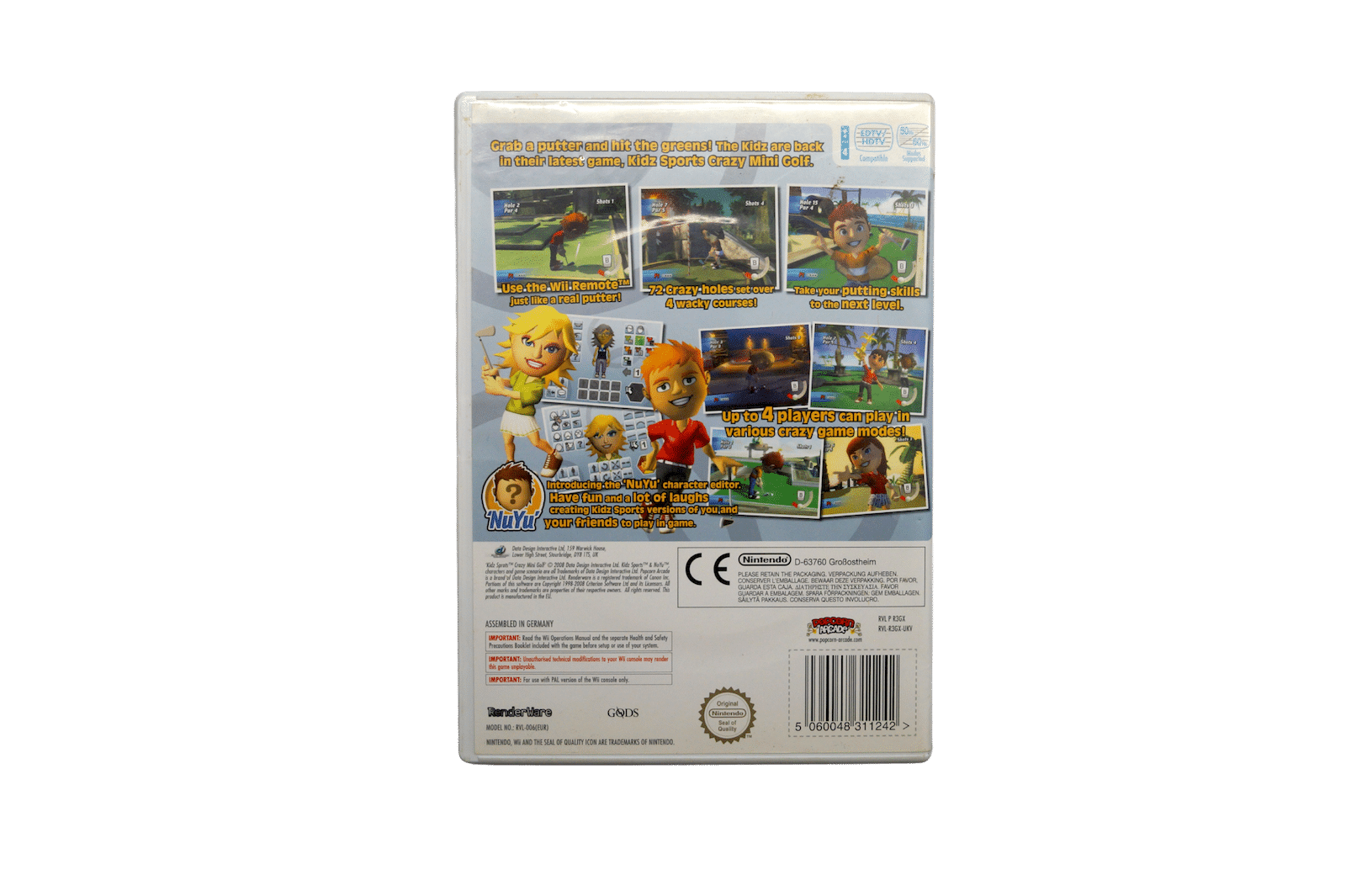 Kidz Sports Crazy Mini Golf – Nintendo Wii (Brugt)