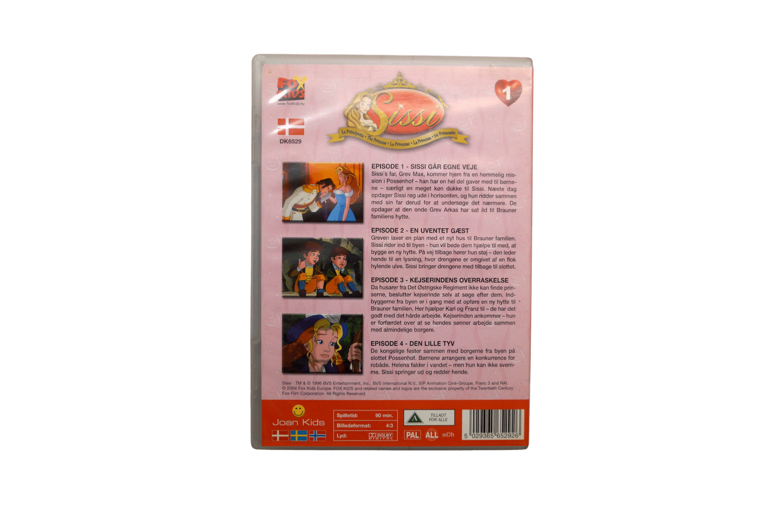 Prinsesse Sissi – Episode 1-4 – DVD (Brugt)