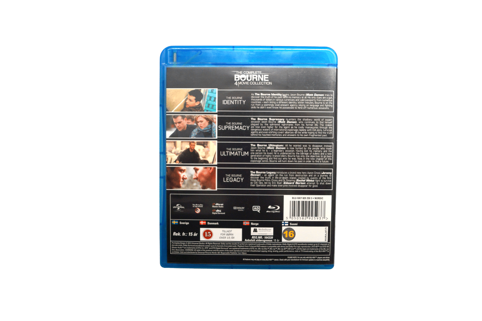The Complete Bourne 4 Movie Collection – Blu-ray (Brugt)