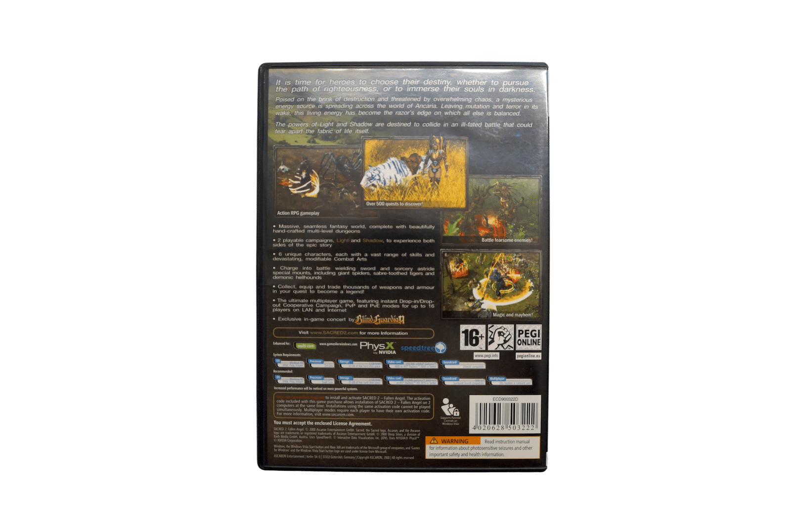 Sacred 2: Fallen Angel – PC (Brugt)