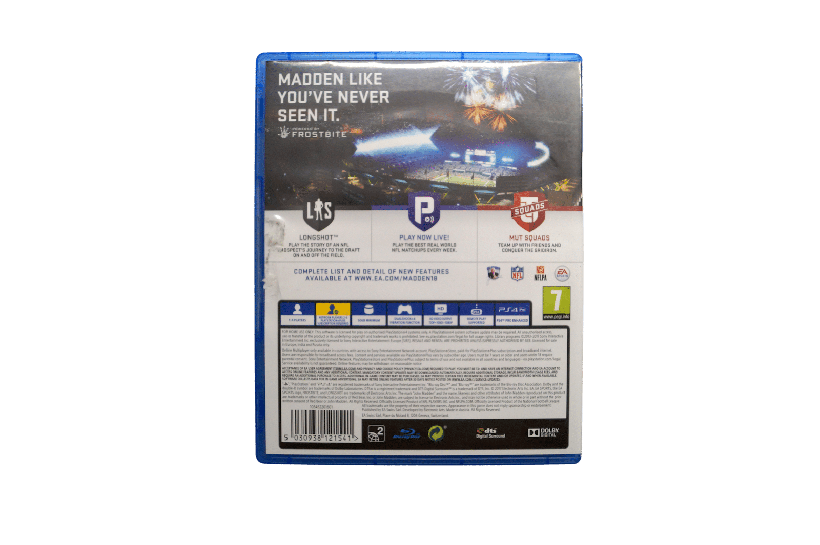 Madden NFL 18 – PS4 (Brugt)