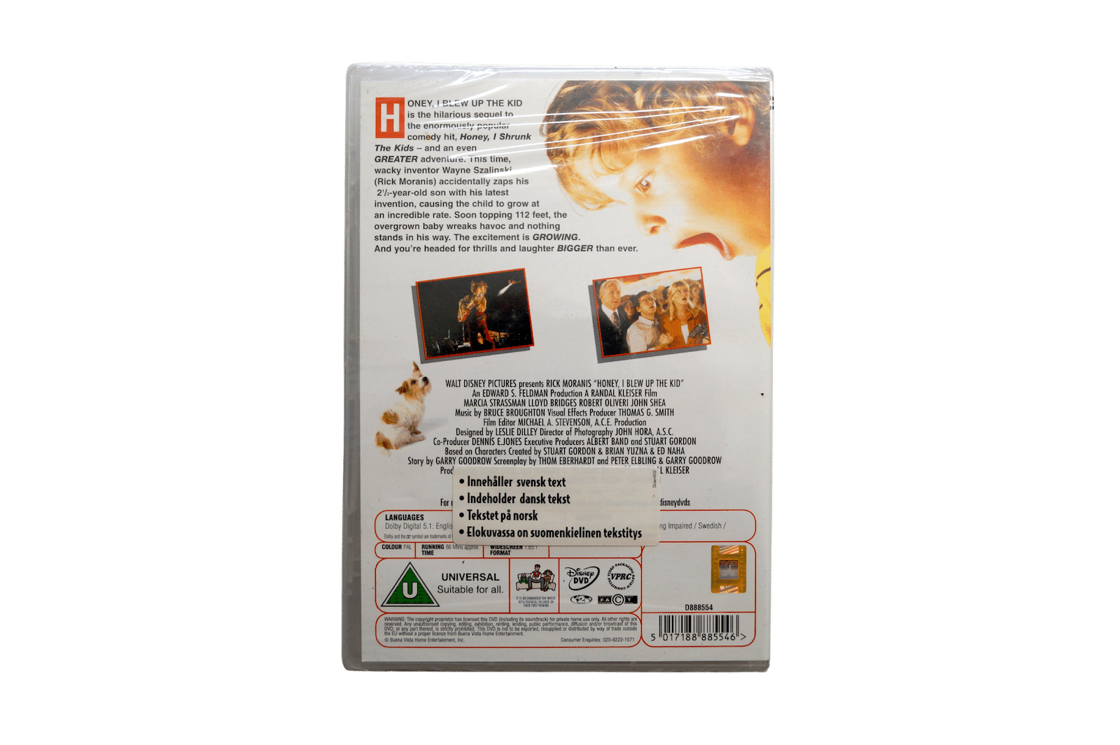 Walt Disney: Honey, I Blew Up the Kid – DVD (Ny)
