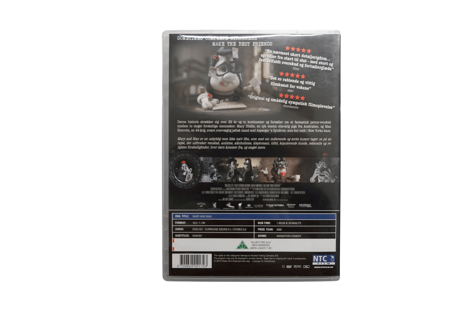 Mary and Max – DVD (Brugt)
