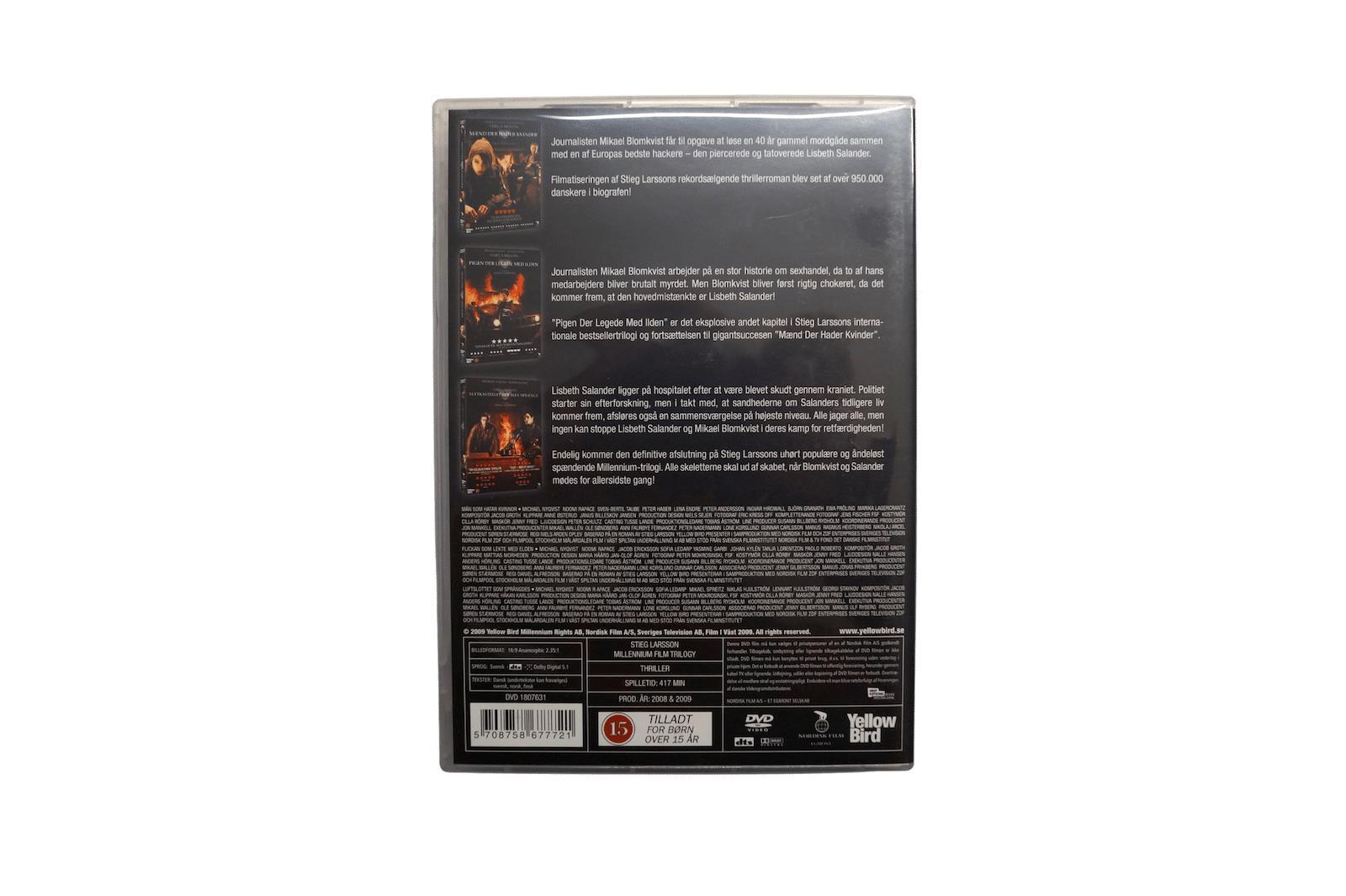 Millennium – Stieg Larsson Filmtrilogi – DVD (Brugt)