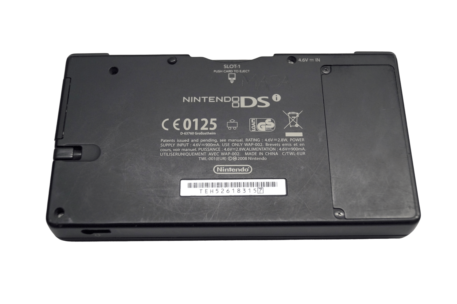 Nintendo DSi Sort med original oplader, stylus og Speedlink etui fra Green Techs