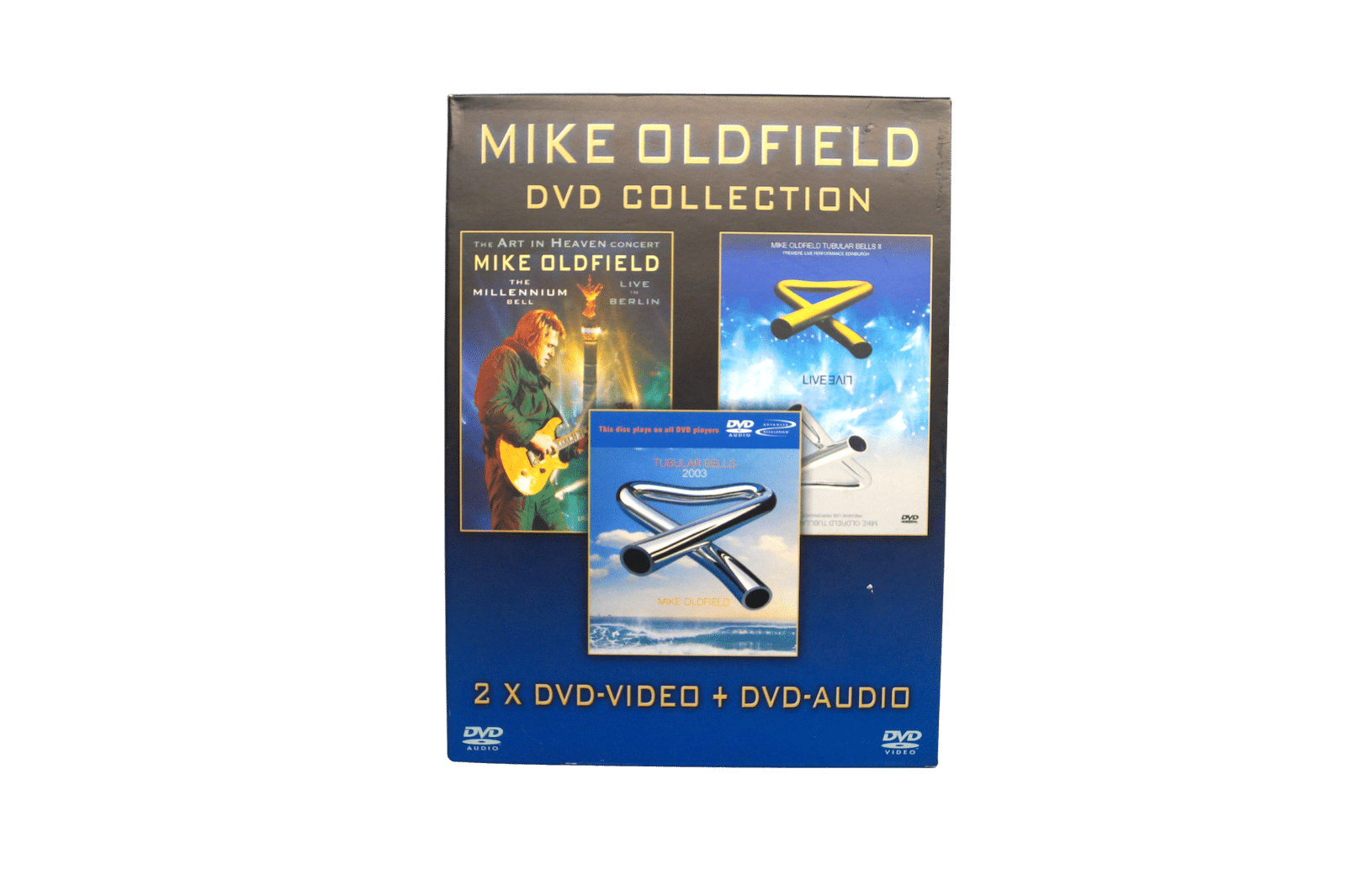 Mike Oldfield – DVD Collection – 3 DVD Boks (2 DVD-Video + 1 DVD-Audio) (Brugt)