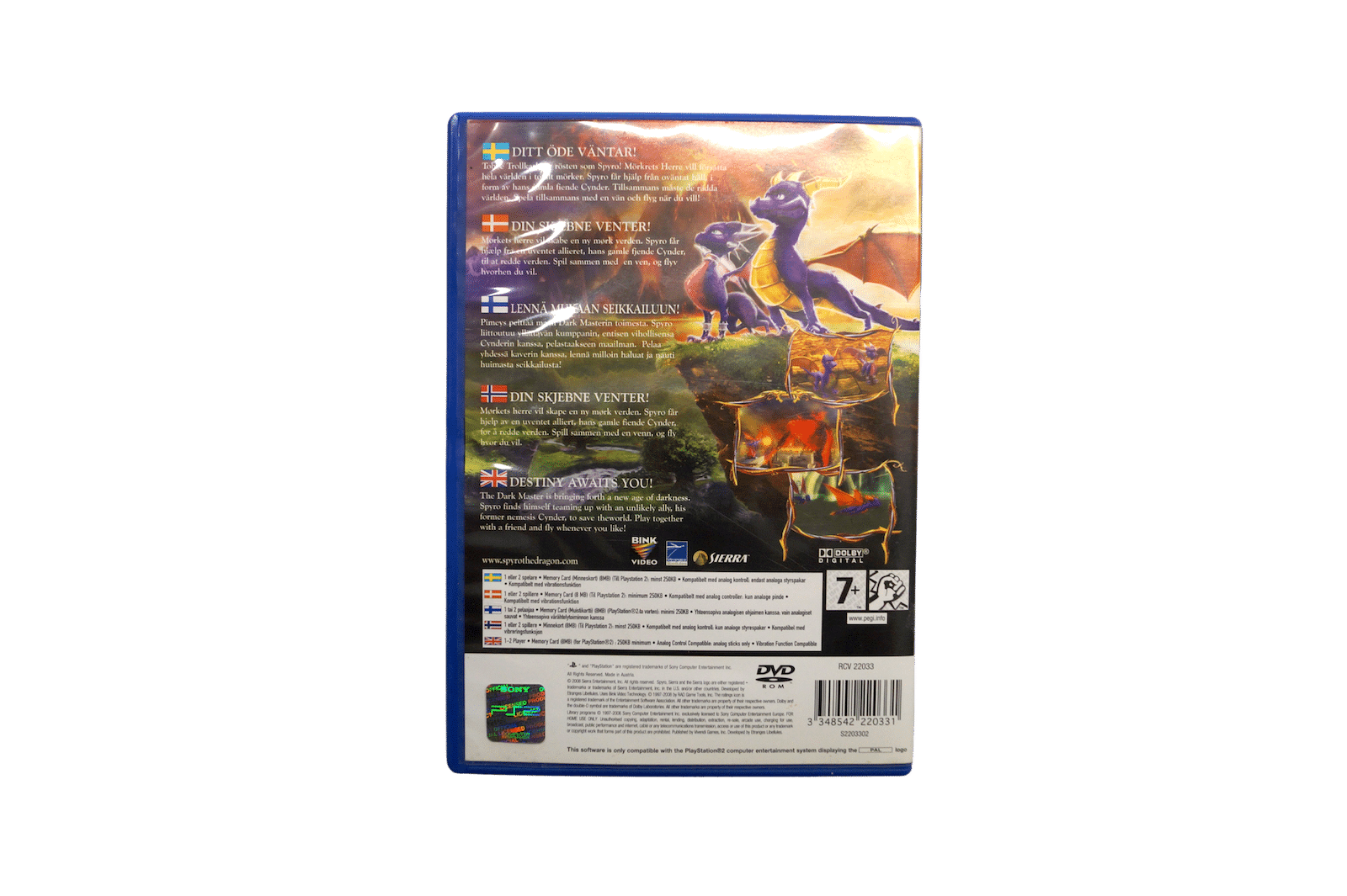The Legend of Spyro: Dawn of the Dragon – PS2 (Brugt)