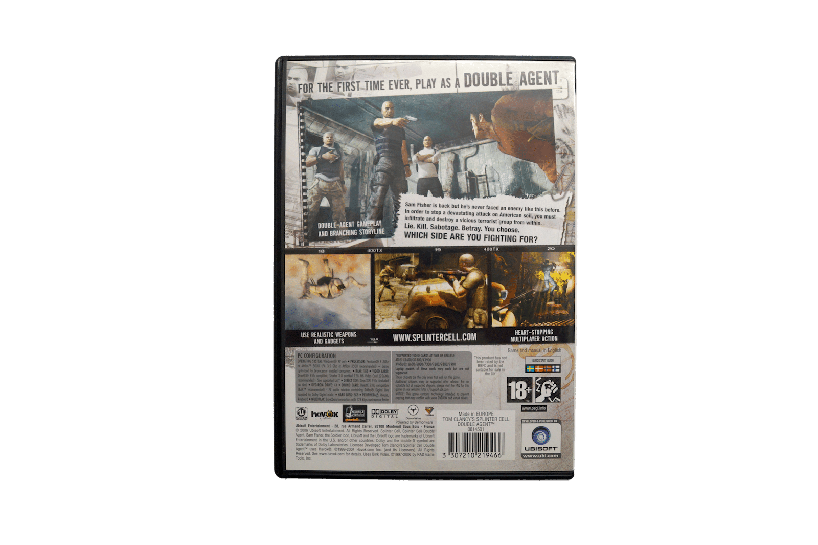 Tom Clancy's Splinter Cell: Double Agent – PC (Brugt)
