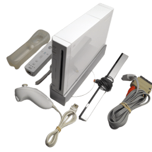 Nintendo Wii Konsol Hvid – Komplet med Wii Remote & Nunchuk (Brugt)