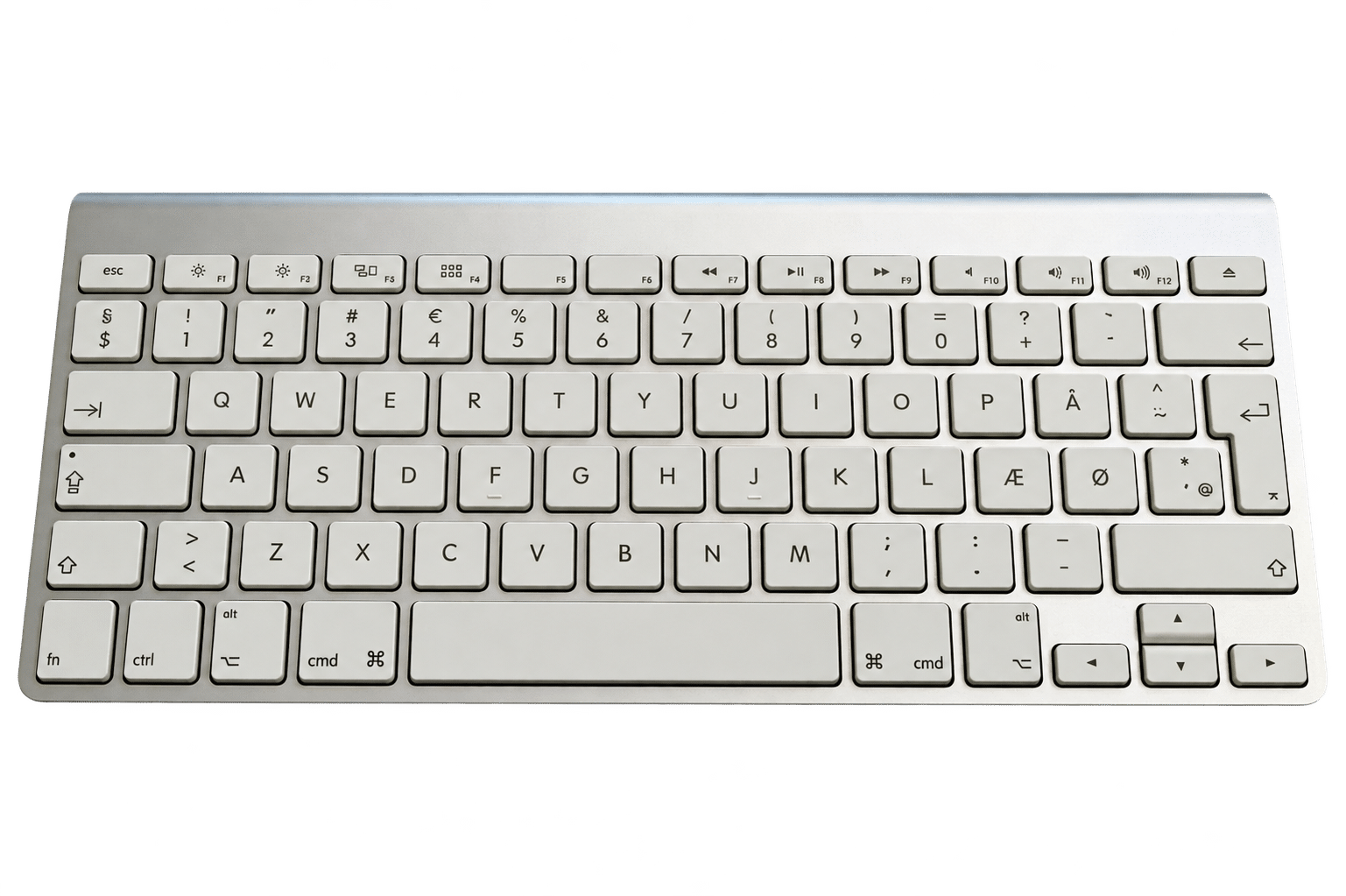 Apple Wireless Keyboard (A1314) – Dansk Layout (Brugt)
