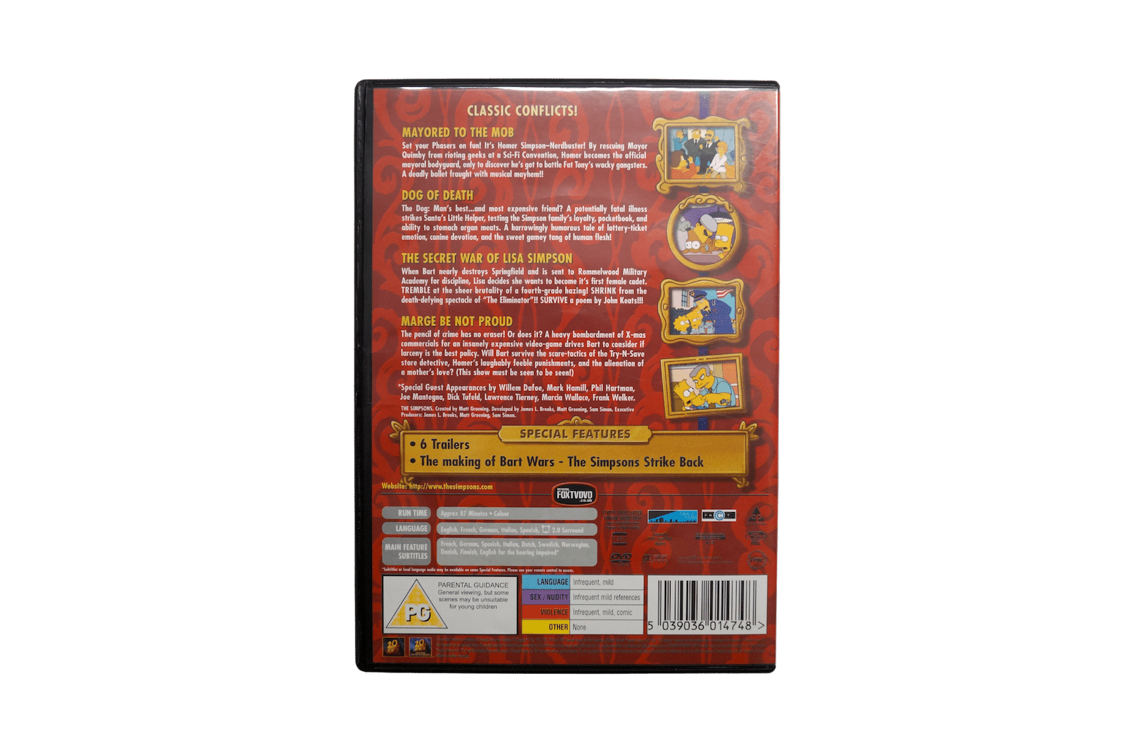 The Simpsons – Classic: Bart Wars – The Simpsons Strike Back – DVD (Brugt)