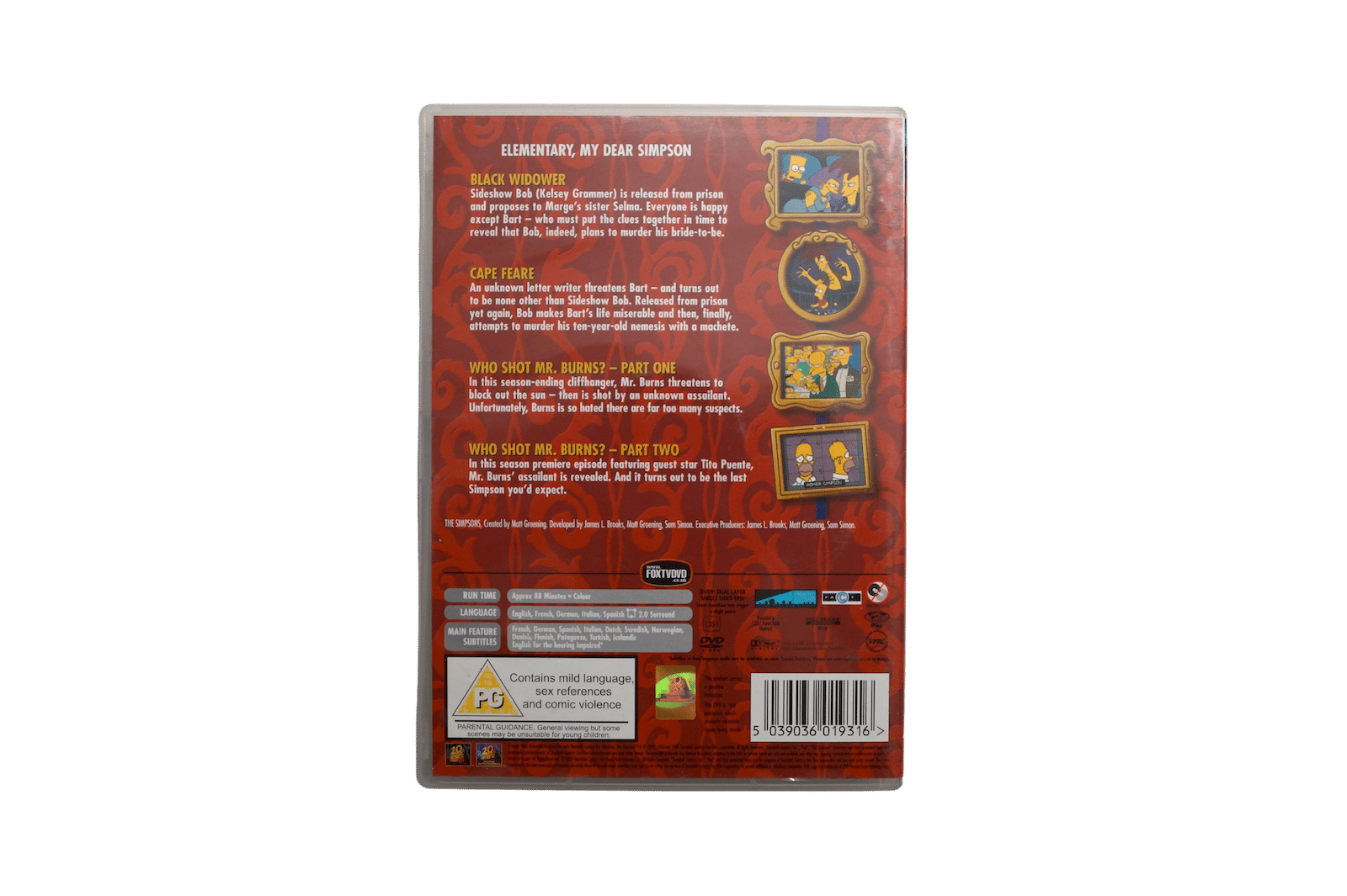 The Simpsons – Classic: Springfield Murder Mysteries – DVD (Brugt)