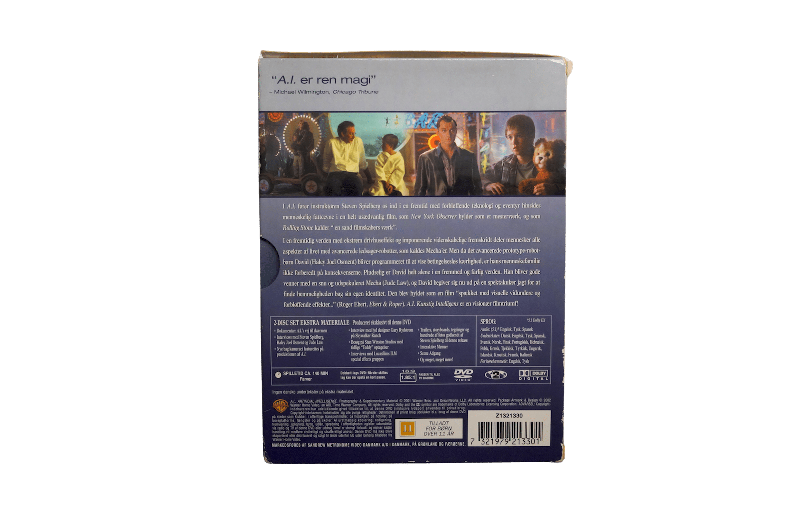 A.I. Kunstig Intelligens – DVD (Brugt)