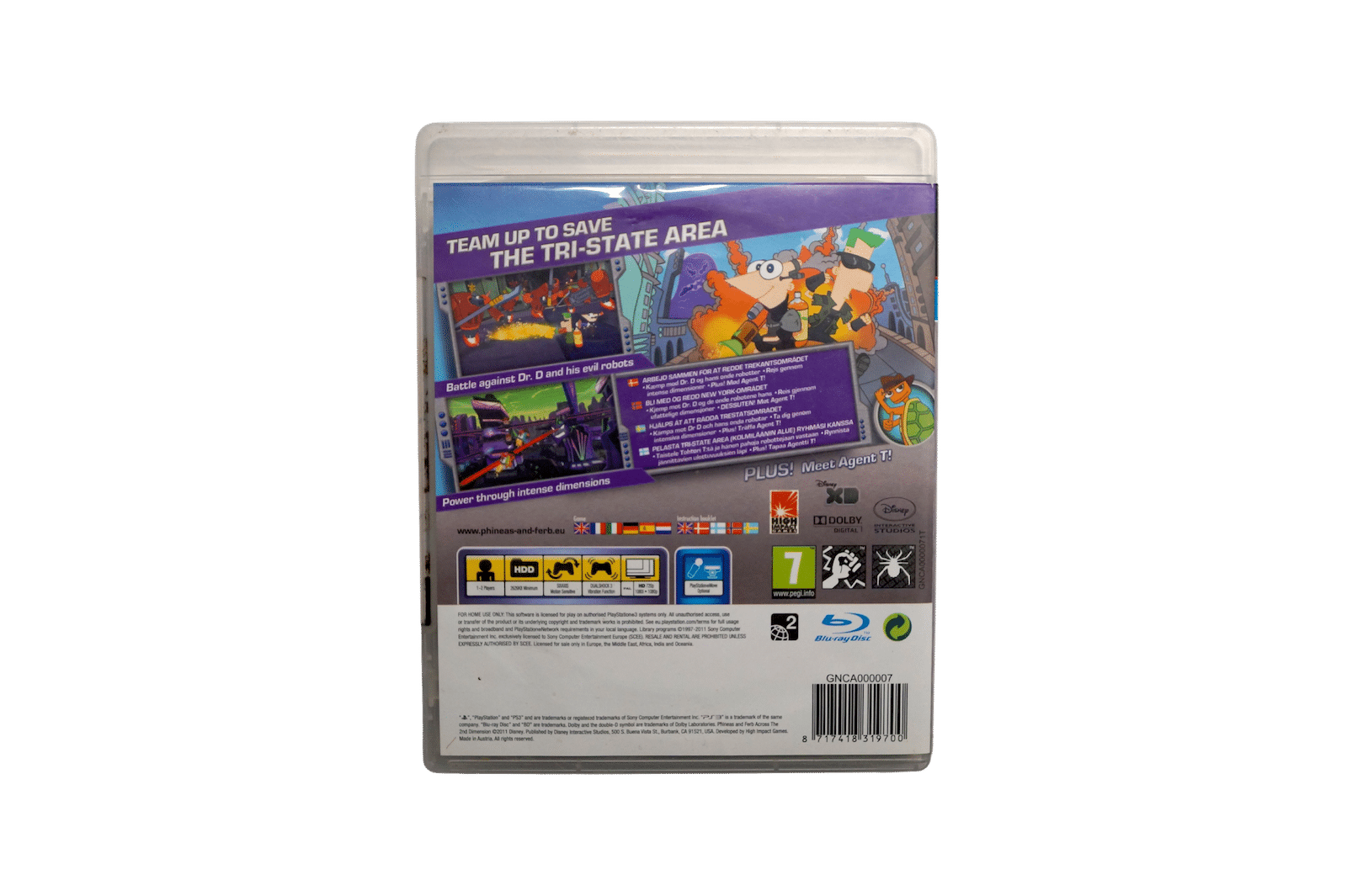 Phineas and Ferb: Across the 2nd Dimension – PS3 Move (Brugt)