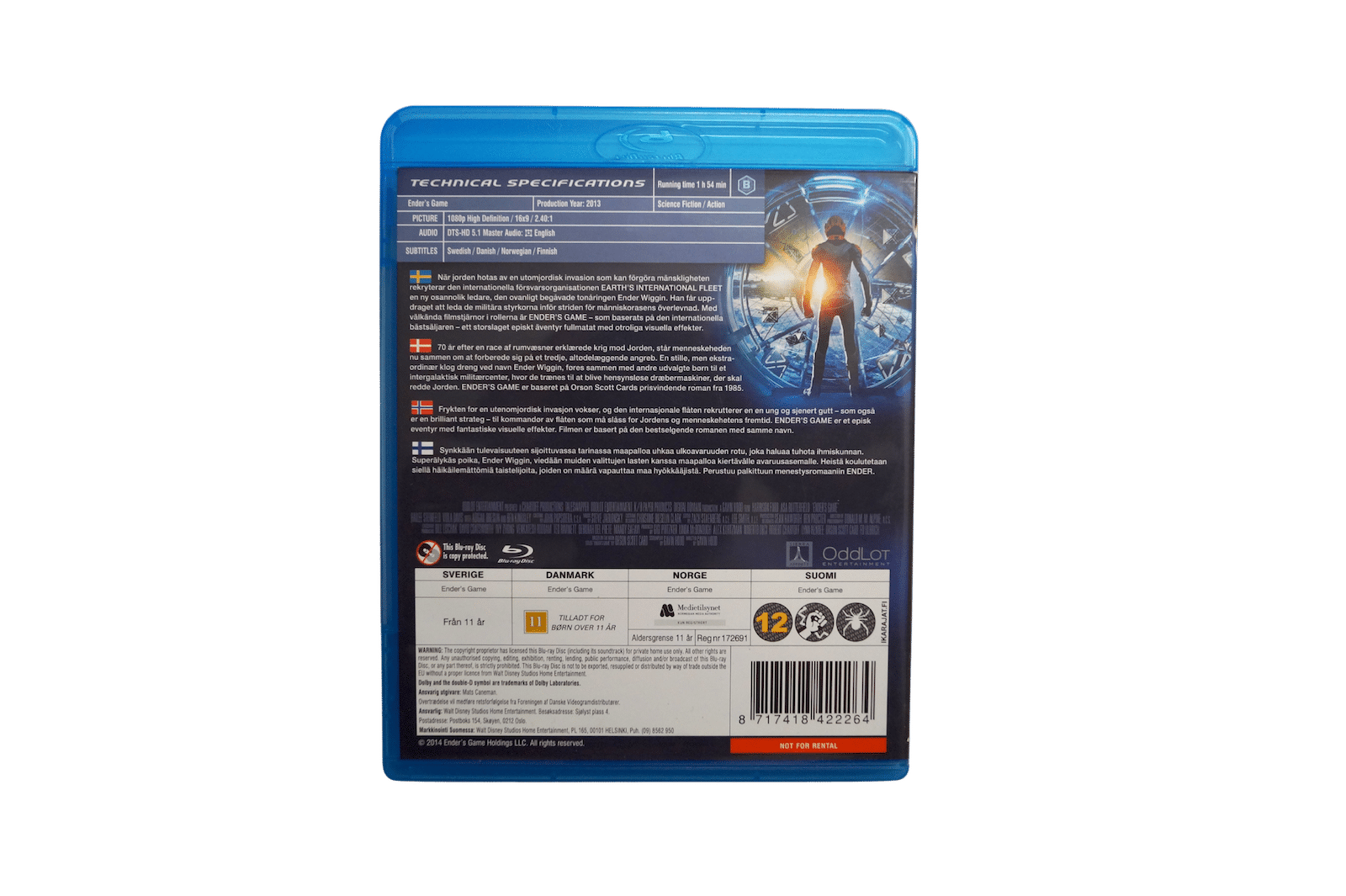 Ender's Game – Blu-ray (Brugt)
