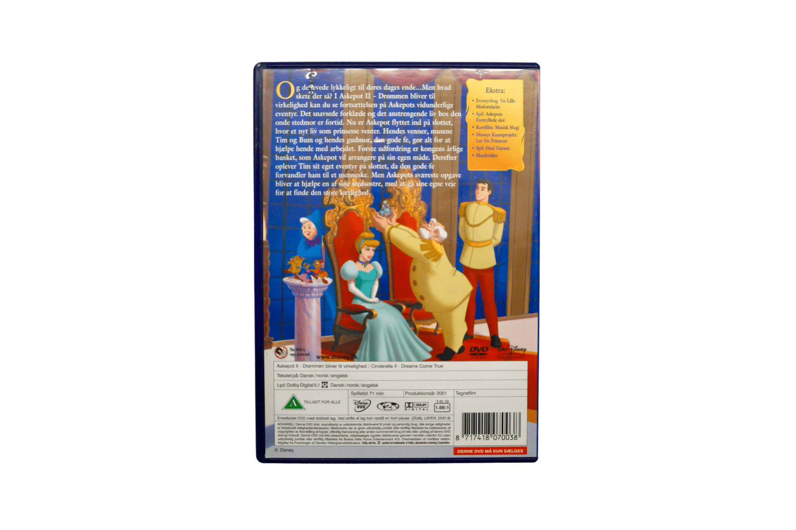 Walt Disney Askepot II - Specialudgave - DVD (Brugt)