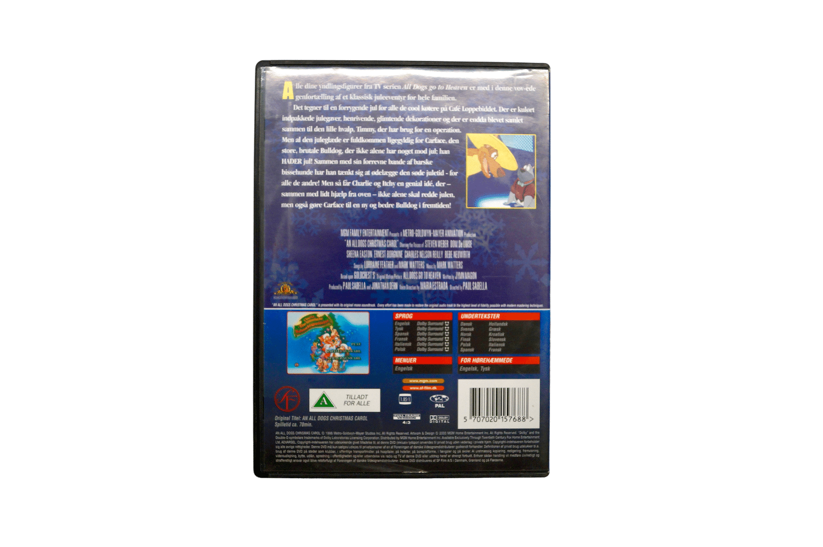 Charlie og Itchy Redder Julen – DVD (Brugt)