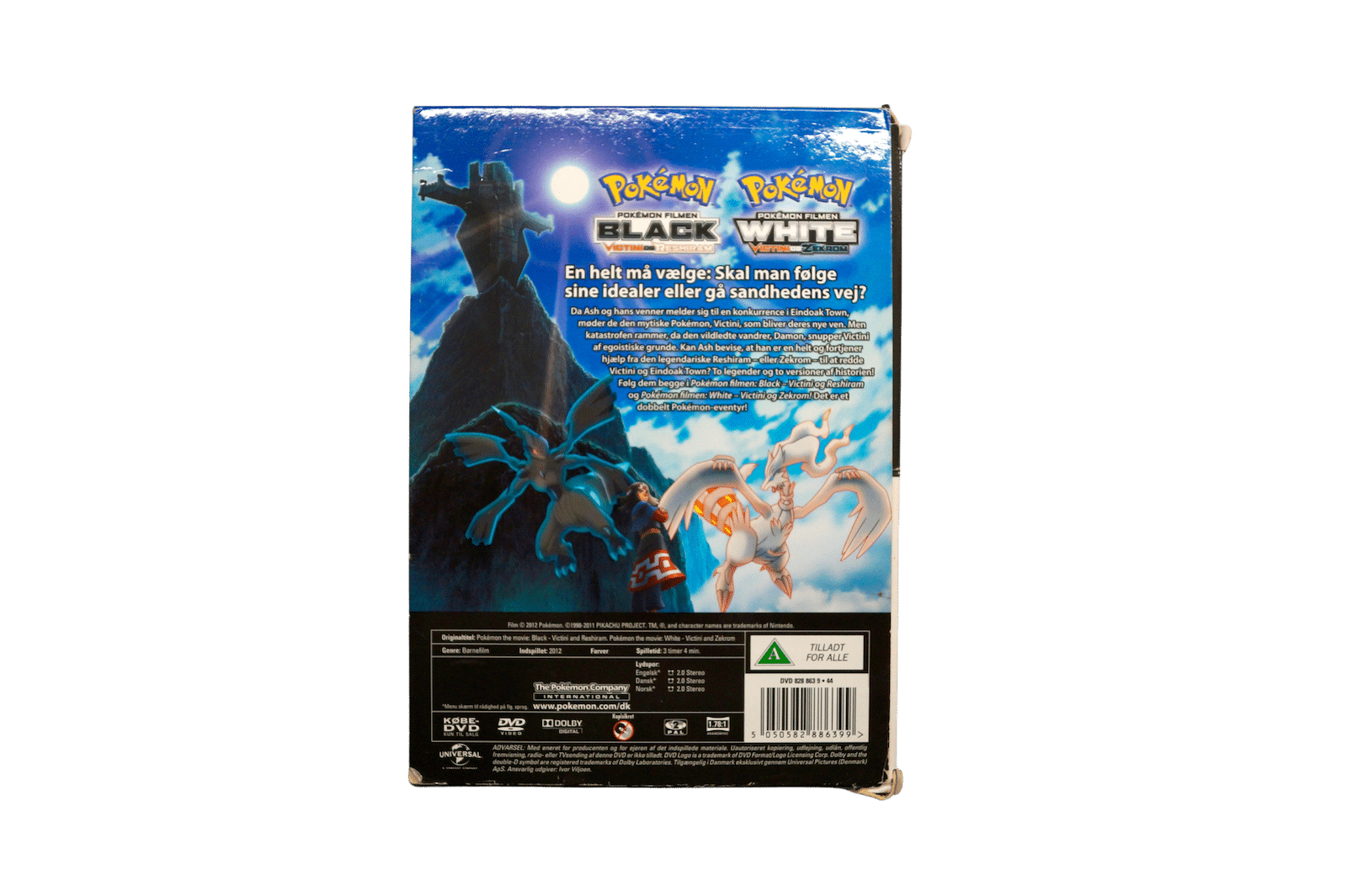 Pokémon: Black Victini og Reshiram / White Victini og Zekrom – 2 Film – DVD (Brugt)