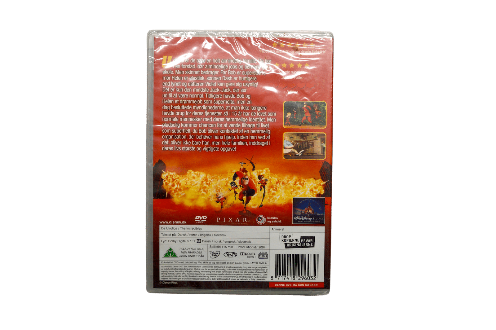Disney Pixar – De Utrolige – DVD (Ny)
