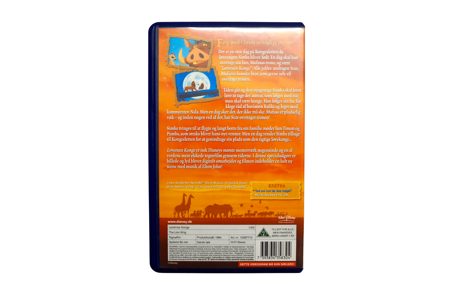 Walt Disney – Løvernes Konge – Specialudgave – VHS (Brugt)