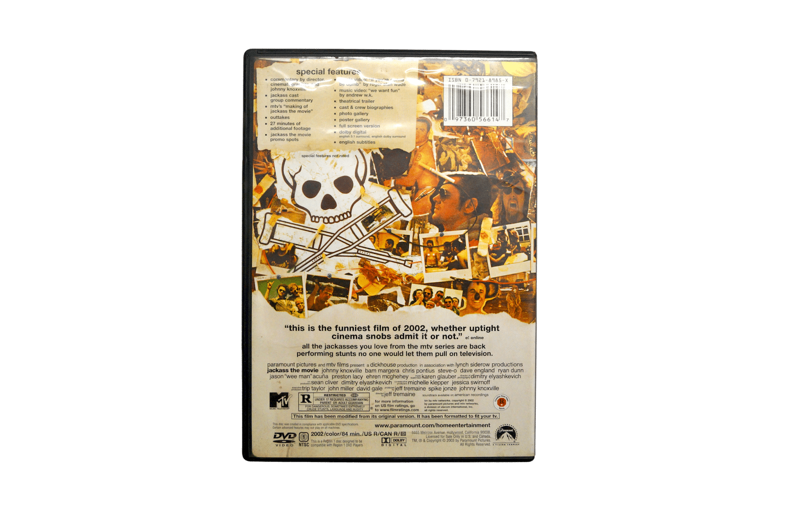 Jackass: The Movie - Special Collector's Edition - DVD (Brugt)