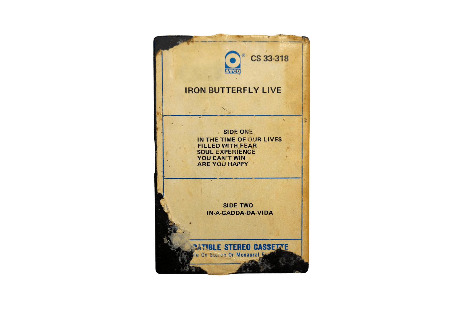 Iron Butterfly – Live – Kassettebånd (Brugt)