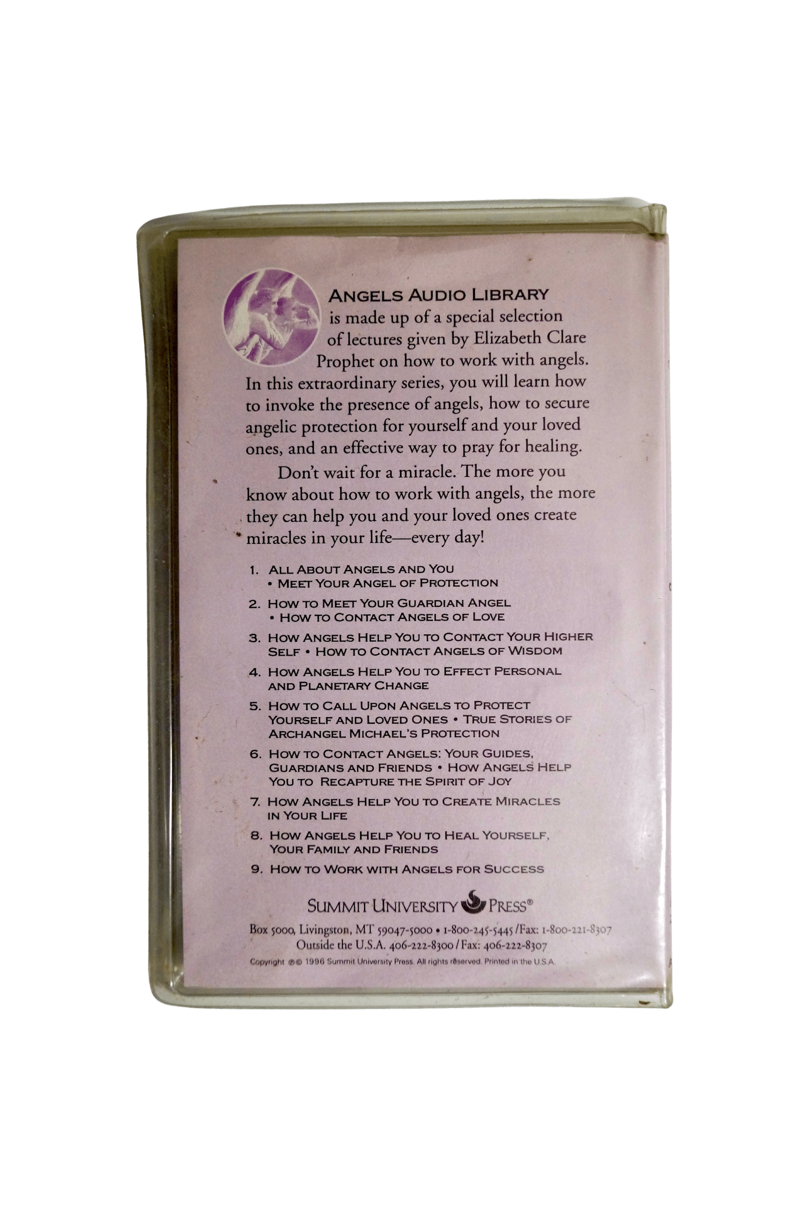 Elizabeth Clare Prophet – How to Call Upon Angels to Protect Yourself – Kassettebånd (Brugt)