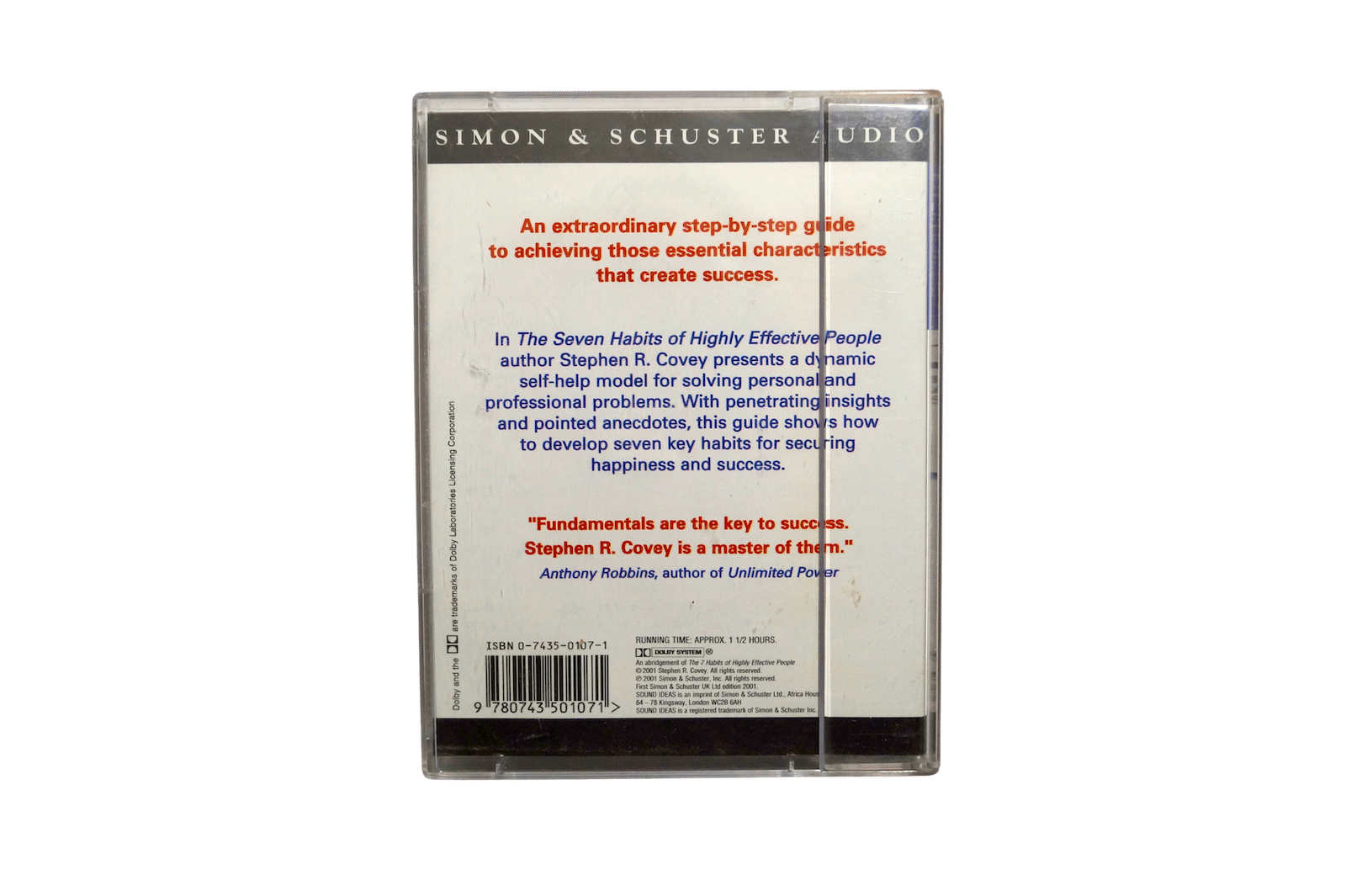 Stephen R. Covey – The 7 Habits of Highly Effective People – Kassettebånd (Brugt)
